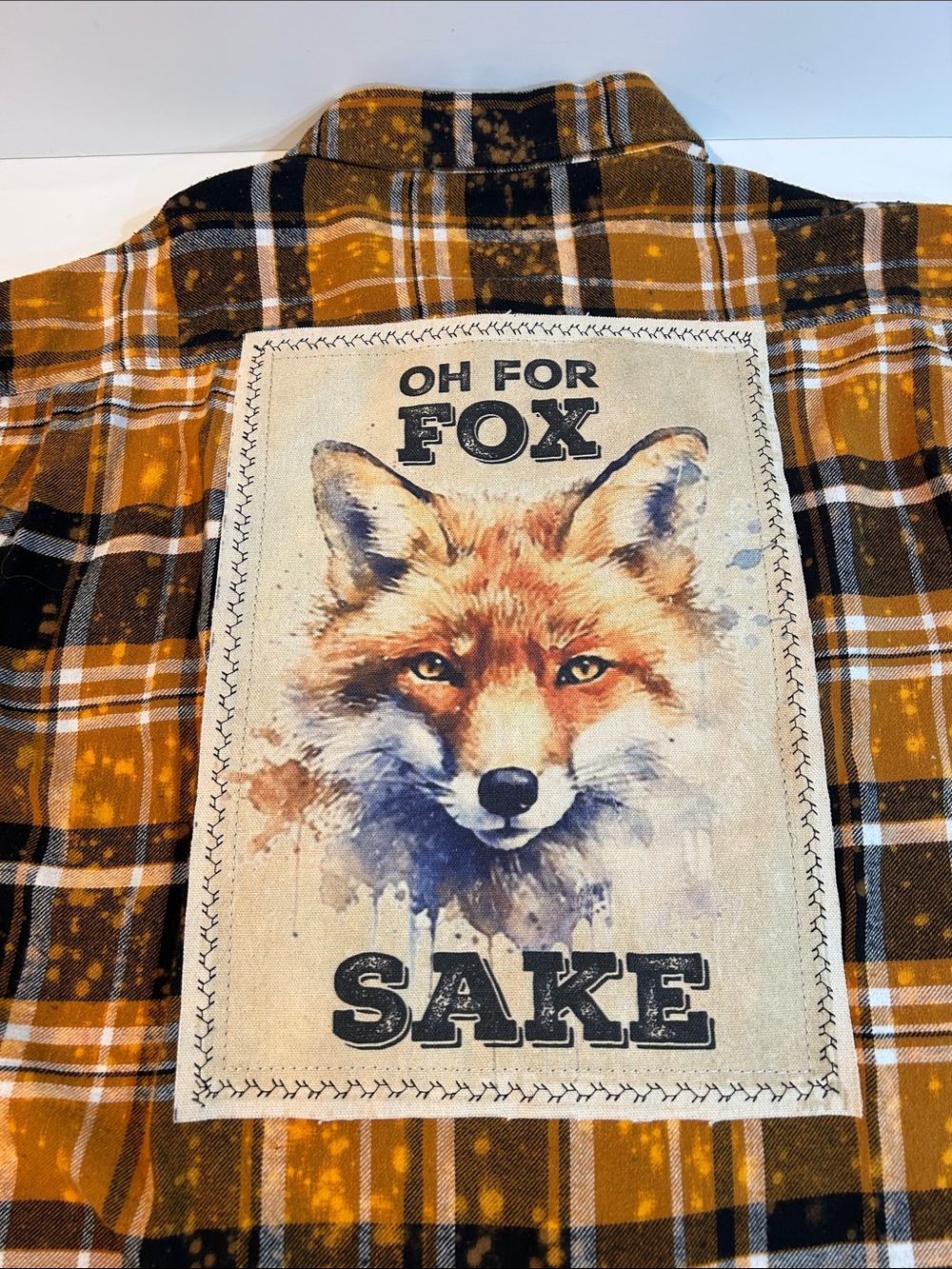 Angry Minnow “ Oh For Fox Sake” Brushed Cotton Flannel